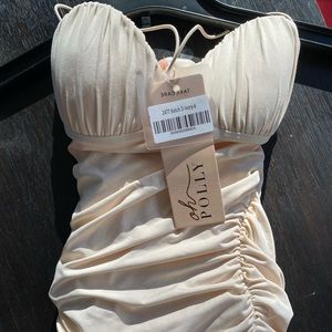 Oh polly sweetheart knee length dress